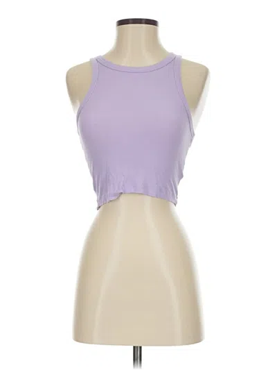 Pre-owned Sunday Best Tank Top Purple Halter Neckline Tops