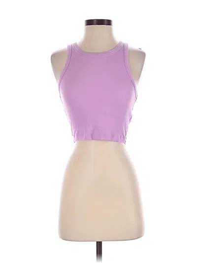Pre-owned Sunday Best Tank Top Purple Halter Neckline Tops