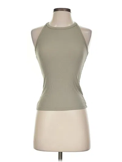 Pre-owned Sunday Best Tank Top Tan Halter Neckline Tops