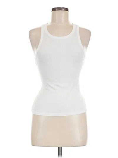 Pre-owned Sunday Best Tank Top White Halter Neckline Tops