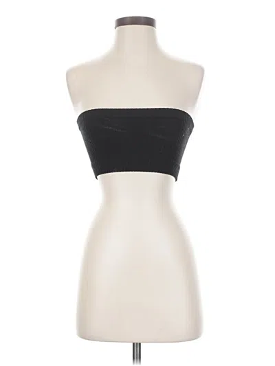 Pre-owned Sunday Best Tube Top Black Strapless Neckline Tops