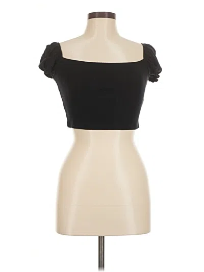Pre-owned Sunday Best Tube Top Black Strapless Neckline Tops