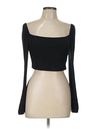 Pre-owned Sunday Best Tube Top Black Strapless Neckline Tops