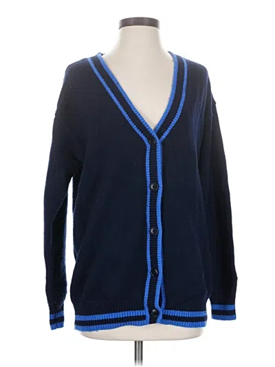 Pre-owned Sunday Best Wool Cardigan Sweater In Blue