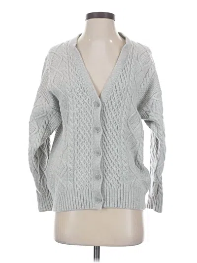 Pre-owned Sunday Best Wool Cardigan Sweater In Gray