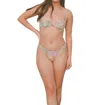 Sunday Brunch Happy As Can Be Suit Bikini Top In Green Multi In Multi