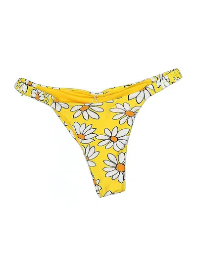 Pre-owned Sunday Brunch Swimsuit Bottoms In Yellow