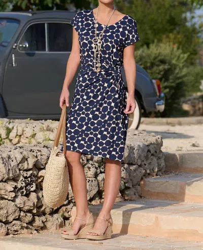 Sunday Chiara Abstract Dress In Navy In Blue