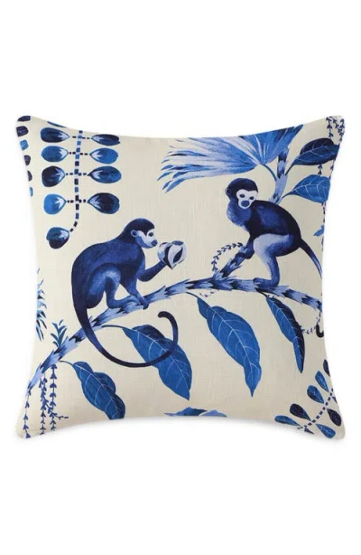Sunday Citizen Blue Monkeys Big Throw Pillow In Multi