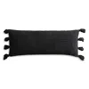 Sunday Citizen Braided Pom Pom Lumbar Pillow In Black