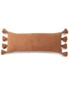 Sunday Citizen Braided Pom Pom Lumbar Pillow In Brown