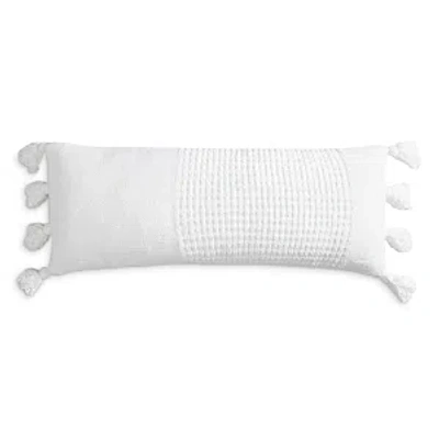 Sunday Citizen Braided Pom Pom Lumbar Pillow In Off White