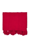 Sunday Citizen Braided Pom Pom Throw In 胭脂红