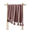 Sunday Citizen Braided Pom Pom Throw In Purple