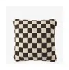 Sunday Citizen Checkerboard Decorative Pillow, 20" X 20" In Mocha