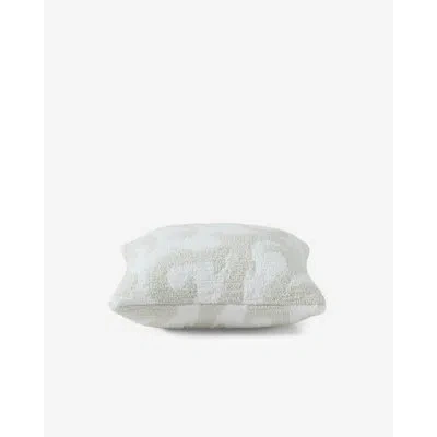 Sunday Citizen Cloud Silque Woodland Throw Pillow In Clear White,lily White Floral