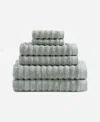 Sunday Citizen Cotton Ribbed Towel Set In Sage