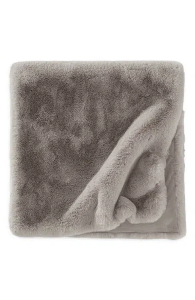 Sunday Citizen Faux Fur Bed Runner In Gray