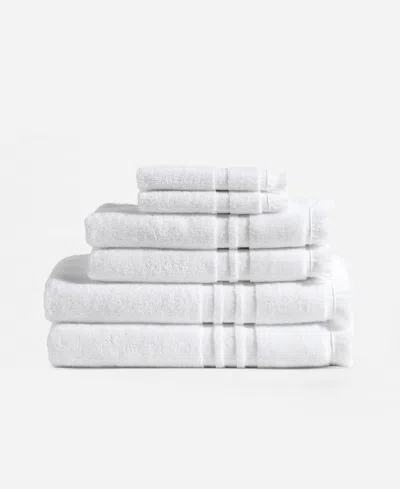 Sunday Citizen Fringed 6-pc. Bath Towel Set In White