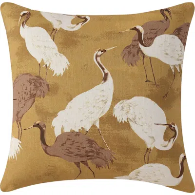 Sunday Citizen Golden Crane Accent Pillow In Multi