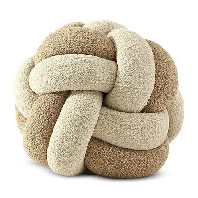 Sunday Citizen Knot Decorative Pillow In Biscotti - Sahara Tan
