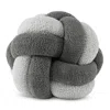Sunday Citizen Knot Decorative Pillow In Granite - Cloud Grey