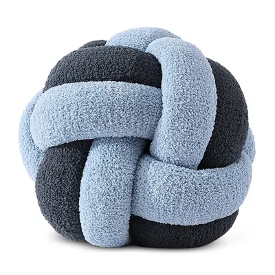 Sunday Citizen Knot Decorative Pillow In Midnight - Denim