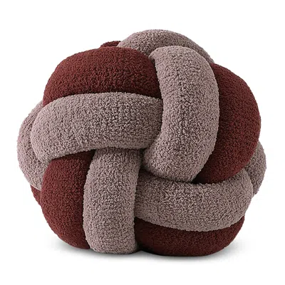 Sunday Citizen Knot Decorative Pillow In Rose - Pomegranate
