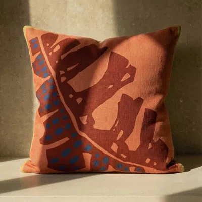 Sunday Citizen Leaf Sketch Throw Pillow In Koi