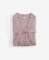 Sunday Citizen Muslin Cotton Kimono Bath Robe In Rusty Rose