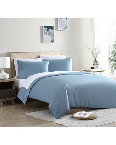 Sunday Citizen Natural Premium Bamboo Duvet Cover In Blue