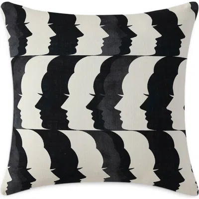 Sunday Citizen Portrait Of A Lady Throw Pillow In Black