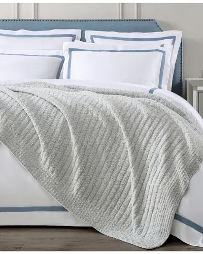 Sunday Citizen Ribbed Bed Blanket In Gray