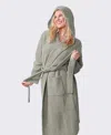 SUNDAY CITIZEN RIBBED HOODED BATH ROBE