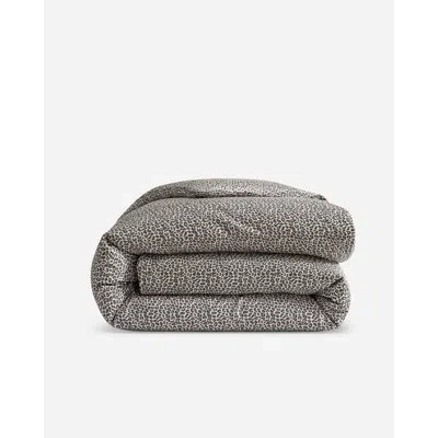 Sunday Citizen Silky Lyocell Duvet Cover In Brown Animal Print