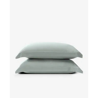 Sunday Citizen Silky Lyocell Sham Set In Slate Gray