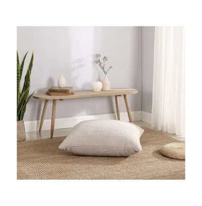 Sunday Citizen Snug Decorative Floor Pillow, 30" X 30" In Taupe