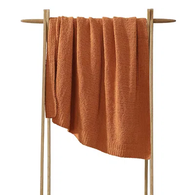 Sunday Citizen Snug Lap Throw Blanket In Masala Orange