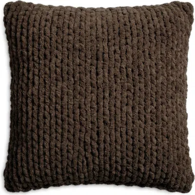 Sunday Citizen Snug Loose Knit Throw Pillow In Brown