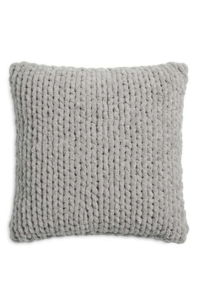 Sunday Citizen Snug Loose Knit Throw Pillow In Gray