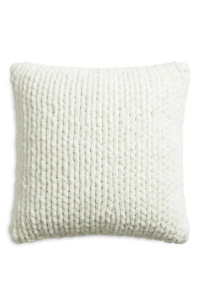 Sunday Citizen Snug Loose Knit Throw Pillow In White