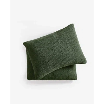 Sunday Citizen Snug Microfiber / Microsuede Pillow Sham In Moss