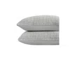 Sunday Citizen Snug Plus Waffle Viscose From Bamboo Sham Set, Standard In Cloud Gray