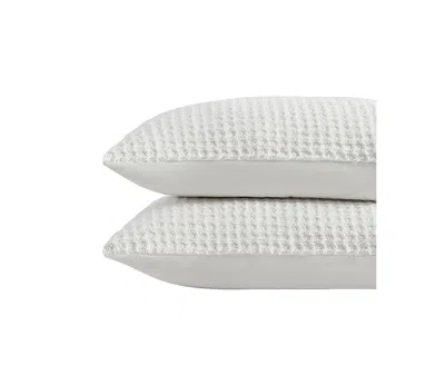 Sunday Citizen Snug Plus Waffle Viscose From Bamboo Sham Set, Standard In Off White