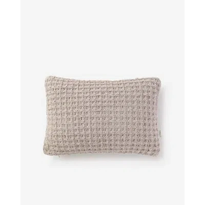 Sunday Citizen Snug Reversible Throw Pillow In Taupe