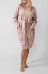 Sunday Citizen Snug Rib Cardigan Robe In Pink