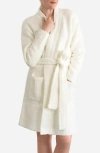 Sunday Citizen Snug Rib Cardigan Robe In White
