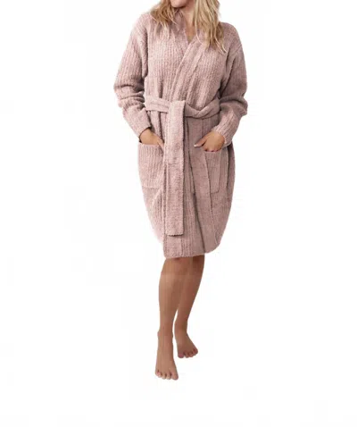 Sunday Citizen Snug Ribbed Cardigan In Rose In Pink