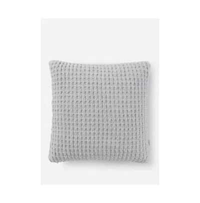 Sunday Citizen Snug Waffle Decorative Pillow, 20" X 20" In Cloud Gray