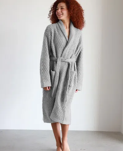Sunday Citizen Snug Waffle Robe In Cloud Grey